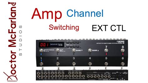 Trouble switching amp channel with boss es